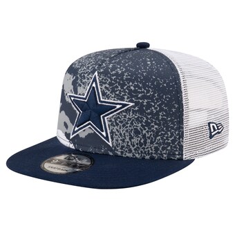 Youth New Era  Gray/Navy Dallas Cowboys  Court Sport 9FIFTY Trucker Snapback Hat